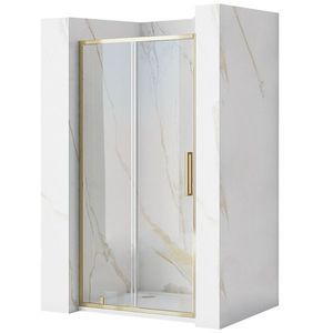 REA - Posuvné sprchové dvere Rapid Slide 110 zlatá REA-K5613 vyobraziť