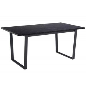 Jedálenský stôl Amble 160x90 cm čierny mramor vyobraziť