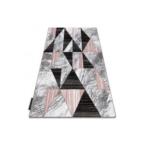 Kusový koberec ALTER Nano trojuholníky ružový vyobraziť