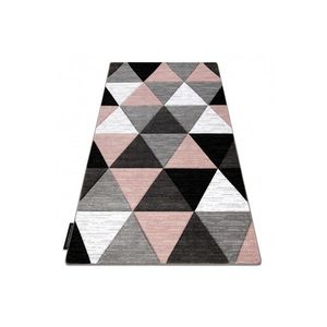 Kusový koberec ALTER Rino trojuholníky ružový vyobraziť