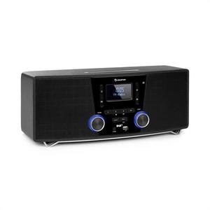 Auna Stockton, mikro stereo systém, max. 20W, DAB+, UKW, CD prehrávač, BT, OLED, čierny vyobraziť