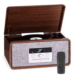 Auna Bella Ann, stereo systém, gramofón, rádio DAB+/UKW, USB, bluetooth vyobraziť