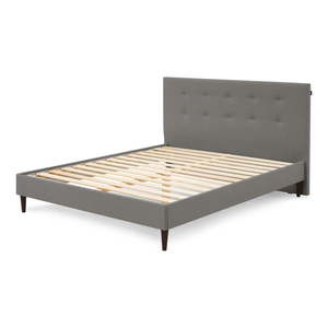 Tmavosivá dvojlôžková posteľ Bobochic Paris Rory Dark, 160 x 200 cm vyobraziť