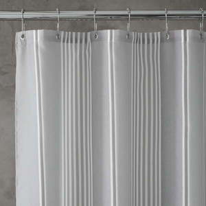 Sprchový záves 180x180 cm Textured Stripe - Catherine Lansfield vyobraziť