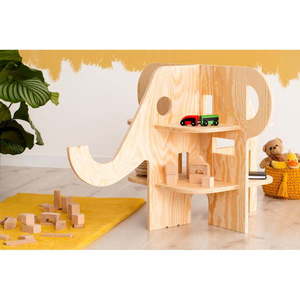 Detská knižnica v dekore borovice v prírodnej farbe 90x60 cm Elephant - Adeko vyobraziť