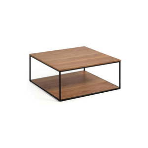 Hnedý konferenčný stolík s doskou v dekore orechového dreva 80x80 cm Yona - Kave Home vyobraziť
