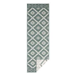 Zeleno-krémový vonkajší koberec NORTHRUGS Malibu, 250 x 80 cm vyobraziť