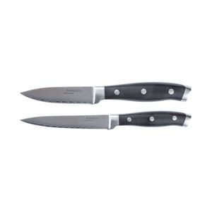 ERNESTO Kuchynský nôž/Nôž na zeleninu z damascénskej ocele (nože na zeleninu s nitovanou rukoväťou) vyobraziť