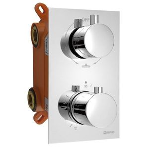 SAPHO - KIMURA Podomietková sprchová termostatická batéria, box, 3 výstupy, chróm KU383 vyobraziť