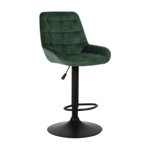 Barová stolička CHIRO Tempo Kondela Tmavo zelená vyobraziť