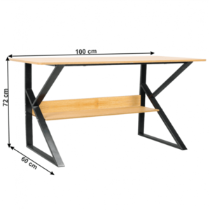 Pracovný stôl s policou TARCAL Tempo Kondela 100x60 cm vyobraziť