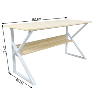 Pracovný stôl s policou TARCAL Tempo Kondela 100x60 cm vyobraziť