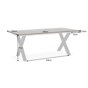 Jedálenský stôl TALOS Dekorhome 200x100x77 cm vyobraziť