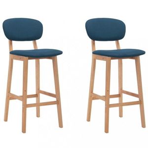Barové stoličky 2 ks Dekorhome Modrá vyobraziť