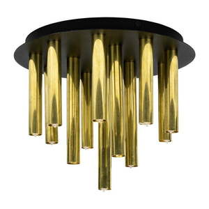 Stropné svietidlo s kovovým tienidlom v čierno-zlatej farbe 35x29 cm Gocce - Markslöjd vyobraziť