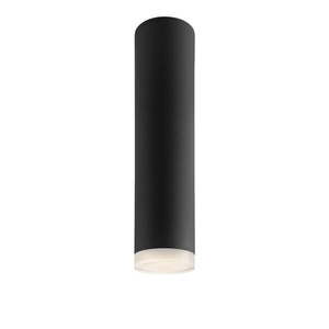 Čierne stropné svietidlo so skleneným tienidlom - LAMKUR vyobraziť