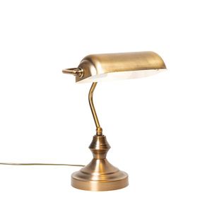 Klasická stolná lampa/notárska lampa bronzová - Banker vyobraziť