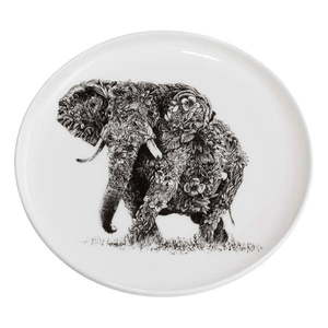Biely porcelánový tanier Maxwell & Williams Marini Ferlazzo Elephant, ø 20 cm vyobraziť