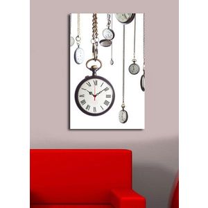 Dekoratívne nástenné hodiny Clocke biele vyobraziť