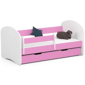 Detská posteľ SMILE 140x70 cm ružová vyobraziť