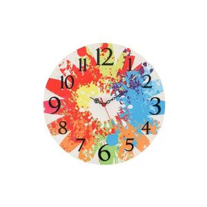 Nástenné hodiny Coloursy 40 cm farebné vyobraziť