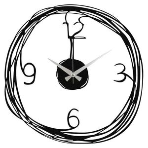 Nástenné hodiny Gergo 48 cm čierne vyobraziť