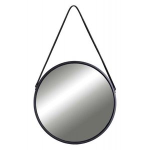 Závesné okrúhle zrkadlo Fanti 60 cm čierne vyobraziť