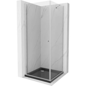 MEXEN/S - Pretória sprchovací kút 90x90, transparent, chróm + sprchová vanička vrátane sifónu 852-090-090-01-00-4070 vyobraziť