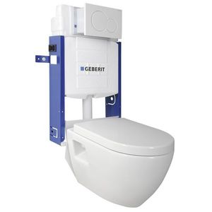 SAPHO - Závesné WC Nera s podomietkovou nádržkou a tlačidlom Geberit, biela WC-SADA-17 vyobraziť