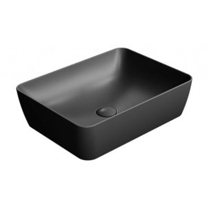 GSI - SAND/NUBES keramické umývadlo na dosku 50x38cm, čierna matná 903726 vyobraziť