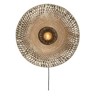 Nástenné bambusové svietidlo Good&Mojo Kalimantan, ⌀ 60 cm vyobraziť