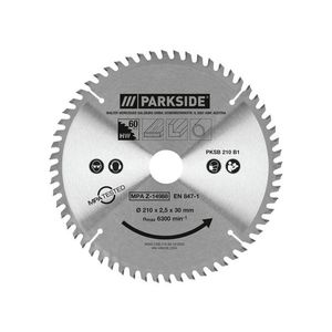 PARKSIDE® Pílový kotúč PKSB 210 B1 (TRF pílový kotúč, 60 zubov) vyobraziť