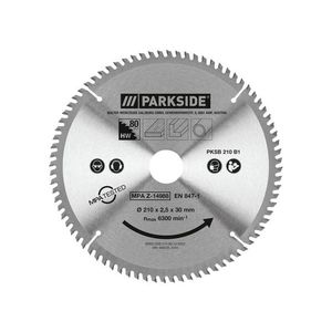 PARKSIDE® Pílový kotúč 210 mm PKSB 210 B1 (60 zubov) vyobraziť