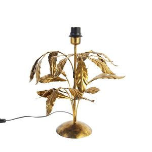 Vintage stolná lampa starožitná zlatá 40 cm bez tienidla - Linden vyobraziť