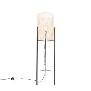 Škandinávska stojaca lampa bambus - Natasja vyobraziť