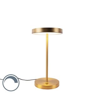 Moderná stolová lampa bronzová vrátane LED - disko vyobraziť