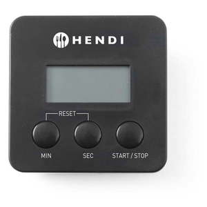 Čierna digitálna minútka s magnetom Hendi vyobraziť