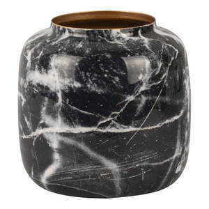 Čierno-biela železná váza PT LIVING Marble, výška 19, 5 cm vyobraziť