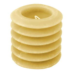 Žltá sviečka PT LIVING Layered, výška 7, 5 cm vyobraziť