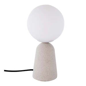 Sivá stolová lampa SULION Creta, výška 29, 5 cm vyobraziť