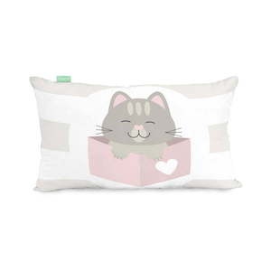 Obliečka na vankúš z čistej bavlny Happynois Kitty, 50 × 30 cm vyobraziť