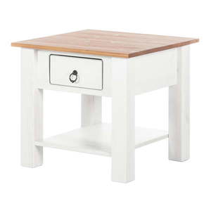 Biely konferenčný stolík z borovicového dreva s prírodnou doskou Støraa Klein vyobraziť