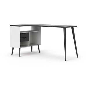 Pracovný stôl s čiernou doskou 145x81 cm Oslo - Tvilum vyobraziť