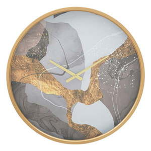 Sivé nástenné hodiny Mauro Ferretti Art, ø 60 cm vyobraziť