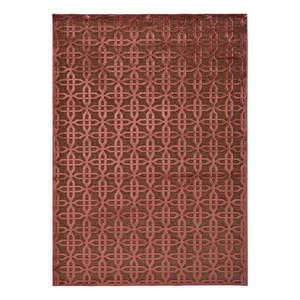 Červený koberec z viskózy Universal Margot Copper, 140 x 200 cm vyobraziť