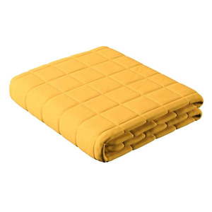 Žltá prešívaná posteľná prikrývka na dvojlôžko 170x210 cm Lillipop - Yellow Tipi vyobraziť