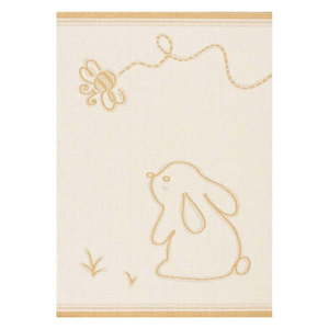 Žlto-béžový antialergénny detský koberec 170x120 cm Rabbit and Bee - Yellow Tipi vyobraziť