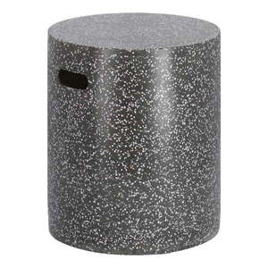 Čierny betónový odkladací stolík Kave Home Jenell, ⌀ 35 cm vyobraziť