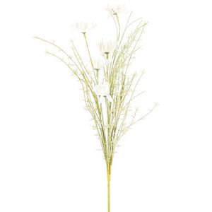 Umelé lúčne kvetiny 50 cm, biela vyobraziť