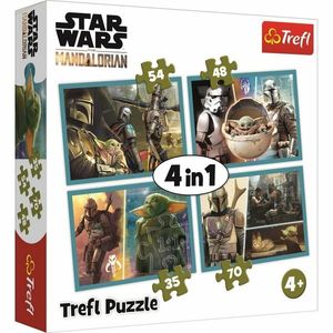TREFL Mandalorian a jeho svět 4v1 35, 48, 54, 70 dielov puzzle vyobraziť